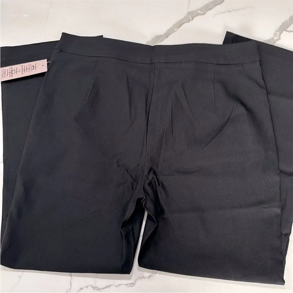 Nanette Nanette Lepore | Women’s Black Crop Flare Casual Dress Pants size 14 - Picture 4 of 7